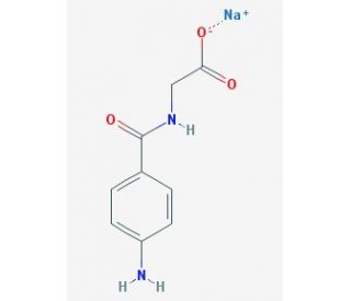 Sodium 4-aminohippurate (CAS 94-16-6) - chemical structure image