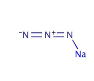 Sodium azide (CAS 26628-22-8) - chemical structure image
