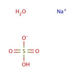 Sodium bisulfate monohydrate (CAS 10034-88-5) - chemical structure image