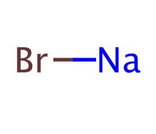 Sodium bromide (CAS 7647-15-6) - chemical structure image