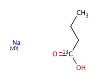 Sodium butyrate-1-13C (CAS 62601-04-1) - chemical structure image