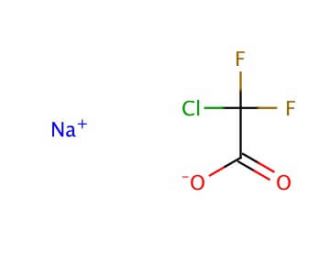 Sodium chlorodifluoroacetate (CAS 1895-39-2) - chemical structure image