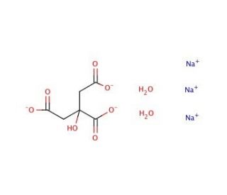 Sodium Citrate, Dihydrate (CAS 6132-04-3) - chemical structure image