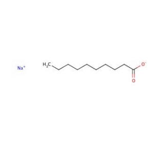 Sodium decanoate (CAS 1002-62-6) - chemical structure image