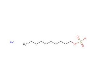 Sodium decyl sulfate (CAS 142-87-0) - chemical structure image