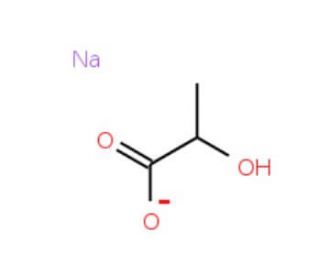 Sodium DL-lactate solution (CAS 72-17-3) - chemical structure image