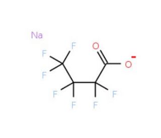 Sodium heptafluorobutyrate (CAS 2218-54-4) - chemical structure image