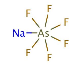 Sodium hexafluoroarsenate(V) (CAS 12005-86-6) - chemical structure image