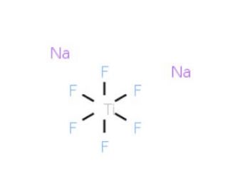 Sodium hexafluorotitanate(IV) (CAS 17116-13-1) - chemical structure image