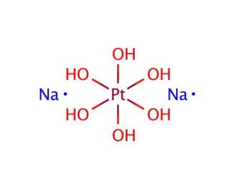Sodium hexahydroxyplatinate(IV) (CAS 12325-31-4) - chemical structure image