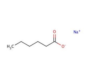Sodium hexanoate (CAS 10051-44-2) - chemical structure image