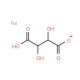 Sodium hydrogentartrate (CAS 526-94-3) - chemical structure image