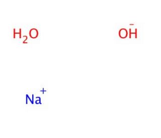 Sodium hydroxide monohydrate (CAS 12200-64-5) - chemical structure image