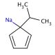 Sodium isopropylcyclopentadienide (CAS 65090-77-9) - chemical structure image