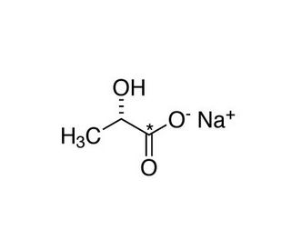 Sodium L-lactate-1-13C solution (CAS 81273-81-6) - chemical structure image