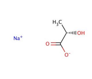 Sodium L-lactate (CAS 867-56-1) - chemical structure image