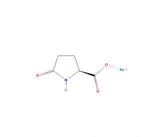 Sodium L-pyroglutamate (CAS 28874-51-3) - chemical structure image