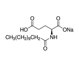 Sodium lauroyl glutamate (CAS 29923-31-7) - chemical structure image