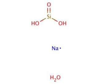 Sodium metasilicate nonahydrate (CAS 13517-24-3) - chemical structure image