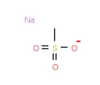 Sodium methanesulfonate (CAS 2386-57-4) - chemical structure image