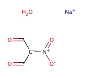 Sodium nitromalonaldehyde monohydrate (CAS 34461-00-2) - chemical structure image