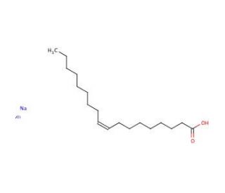 Sodium oleate (CAS 143-19-1) - chemical structure image