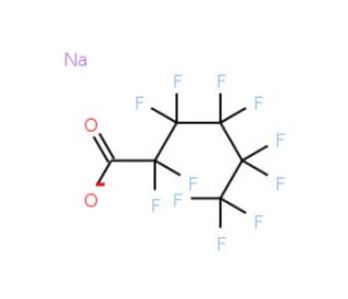 Sodium perfluorohexanoate (CAS 2923-26-4) - chemical structure image