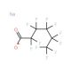 Sodium perfluorohexanoate (CAS 2923-26-4) - chemical structure image