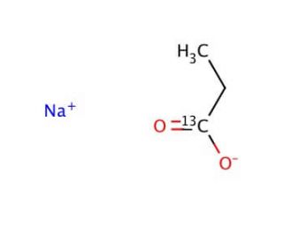 Sodium propionate-1-13C (CAS 62601-06-3) - chemical structure image