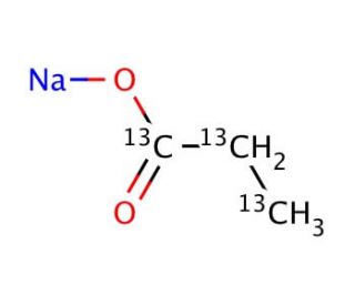 Sodium propionate-(13-C)3 (CAS 152571-51-2) - chemical structure image