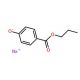 Sodium propylparaben (CAS 35285-69-9) - chemical structure image