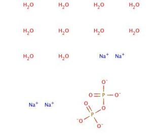 Sodium pyrophosphate decahydrate (CAS 13472-36-1) - chemical structure image