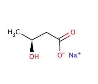 Sodium (S)-3-hydroxybutyrate (CAS 127604-16-4) - chemical structure image