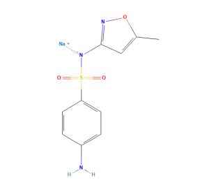 Sodium sulfamethoxazole (CAS 4563-84-2) - chemical structure image