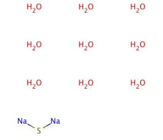 Sodium sulfide nonahydrate (CAS 1313-84-4) - chemical structure image