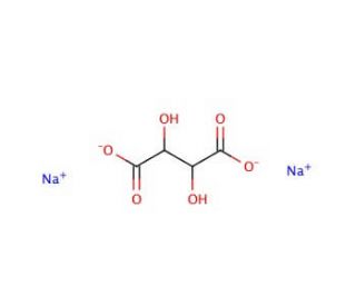 Sodium tartrate dibasic (CAS 868-18-8) - chemical structure image