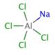 Sodium tetrachloroaluminate (CAS 7784-16-9) - chemical structure image