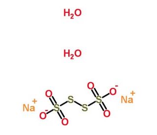 Sodium tetrathionate dihydrate (CAS 13721-29-4) - chemical structure image