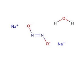 Sodium trans-hyponitrite hydrate (CAS 60884-94-8) - chemical structure image