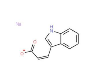 Sodium trans-indole-3-acrylate (CAS 13615-46-8) - chemical structure image