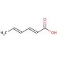 Sorbic acid (CAS 110-44-1) - chemical structure image