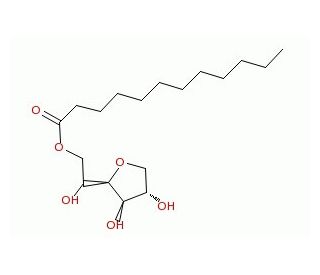 Sorbitan monolaurate (CAS 1338-39-2) - chemical structure image