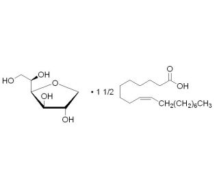 Sorbitan sesquioleate (CAS 8007-43-0) - chemical structure image