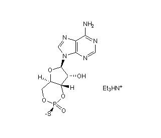 Sp-cAMPS (CAS 93602-66-5) - chemical structure image