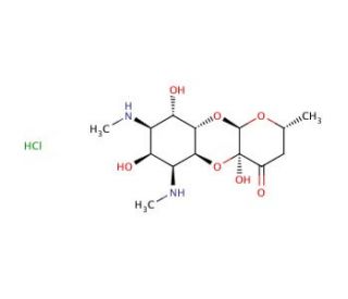 Spectinomycin hydrochloride (CAS 1695-77-8) - chemical structure image