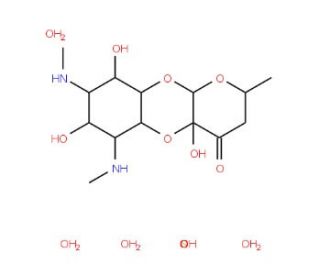 Spectinomycin sulfate tetrahydrate (CAS 64058-48-6) - chemical structure image