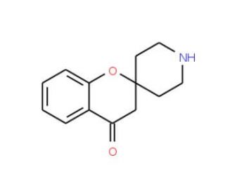 Spiro[Chromene-2,4&prime;-piperidin]-4(3H)-one (CAS 136081-84-0) - chemical structure image