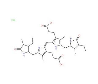 Stercobilin hydrochloride (CAS 34217-90-8) - chemical structure image