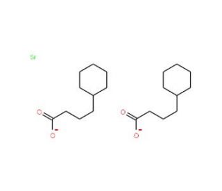 Strontium cyclohexanebutyrate (CAS 62638-05-5) - chemical structure image