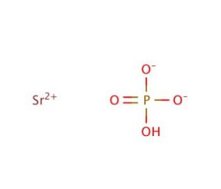 Strontium hydrogenphosphate (CAS 13450-99-2) - chemical structure image
